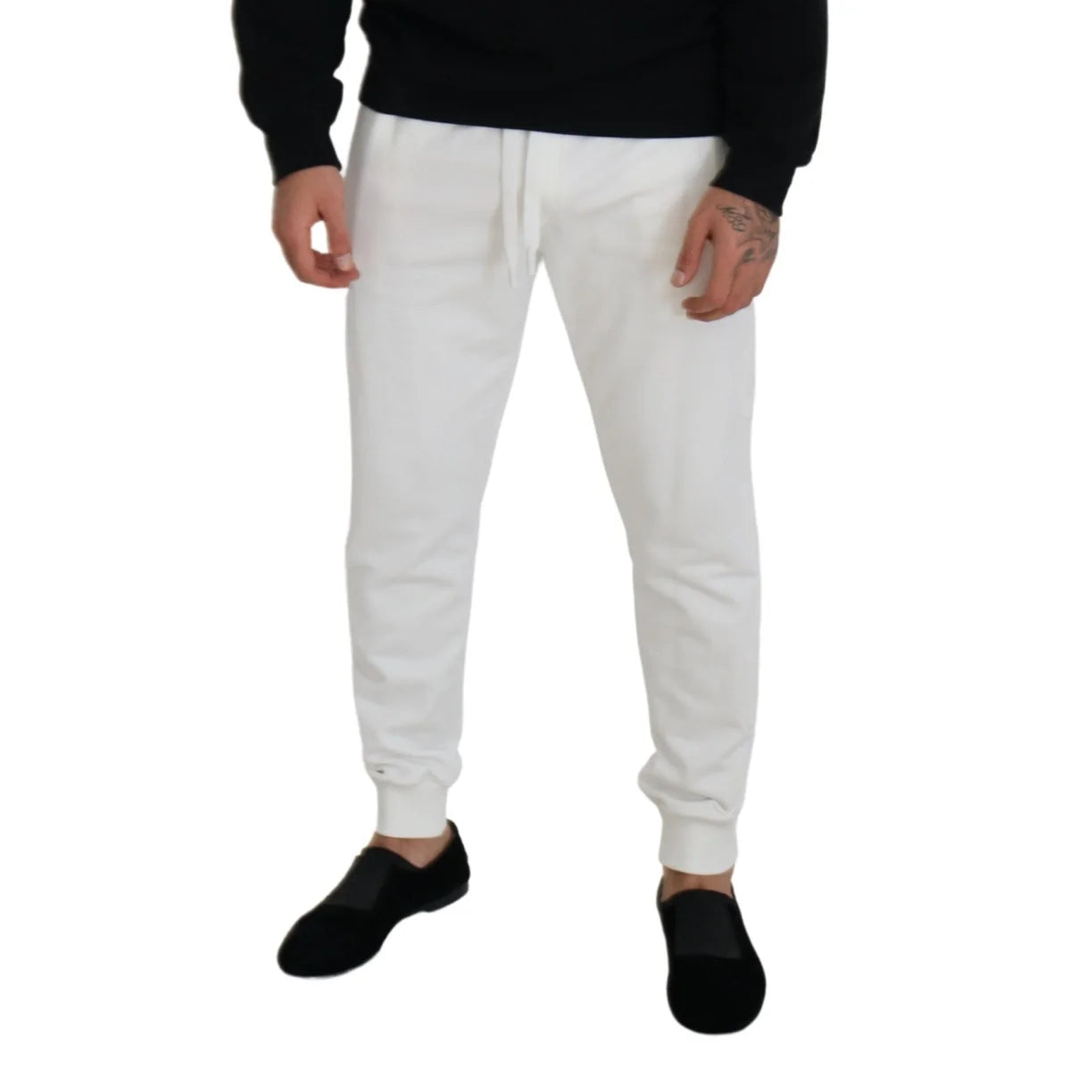 Stunning Dolce Gabbana White Hot Dress Sweatpants &