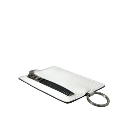 Stunning Dolce Gabbana White Leather Lanyard Card Holder Wallet &