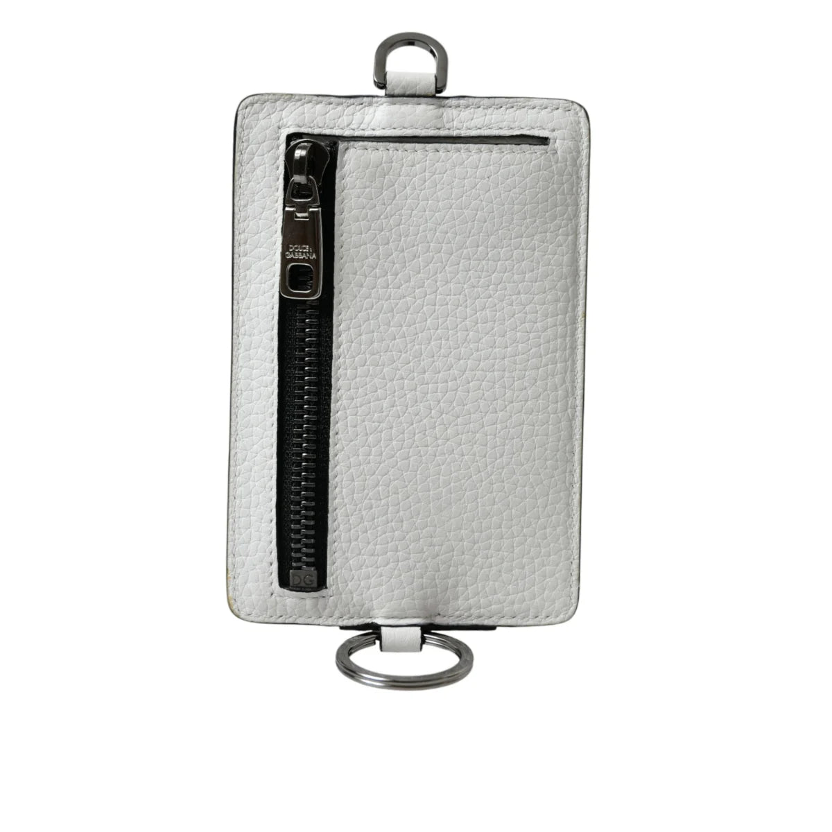 Stunning Dolce Gabbana White Leather Lanyard Card Holder Wallet &