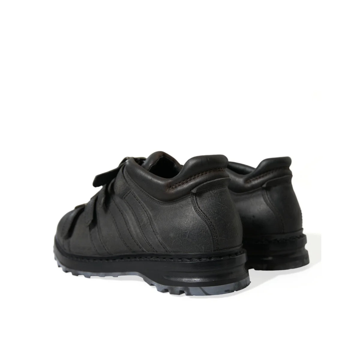 Stunning Gabbana Black Leather Ankle Strap Boots Dolce &