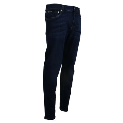 Stunning Gabbana Dark Blue Slim Fit Dress Jeans Dolce &
