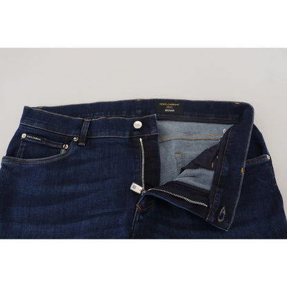 Stunning Gabbana Dark Blue Slim Fit Dress Jeans Dolce &