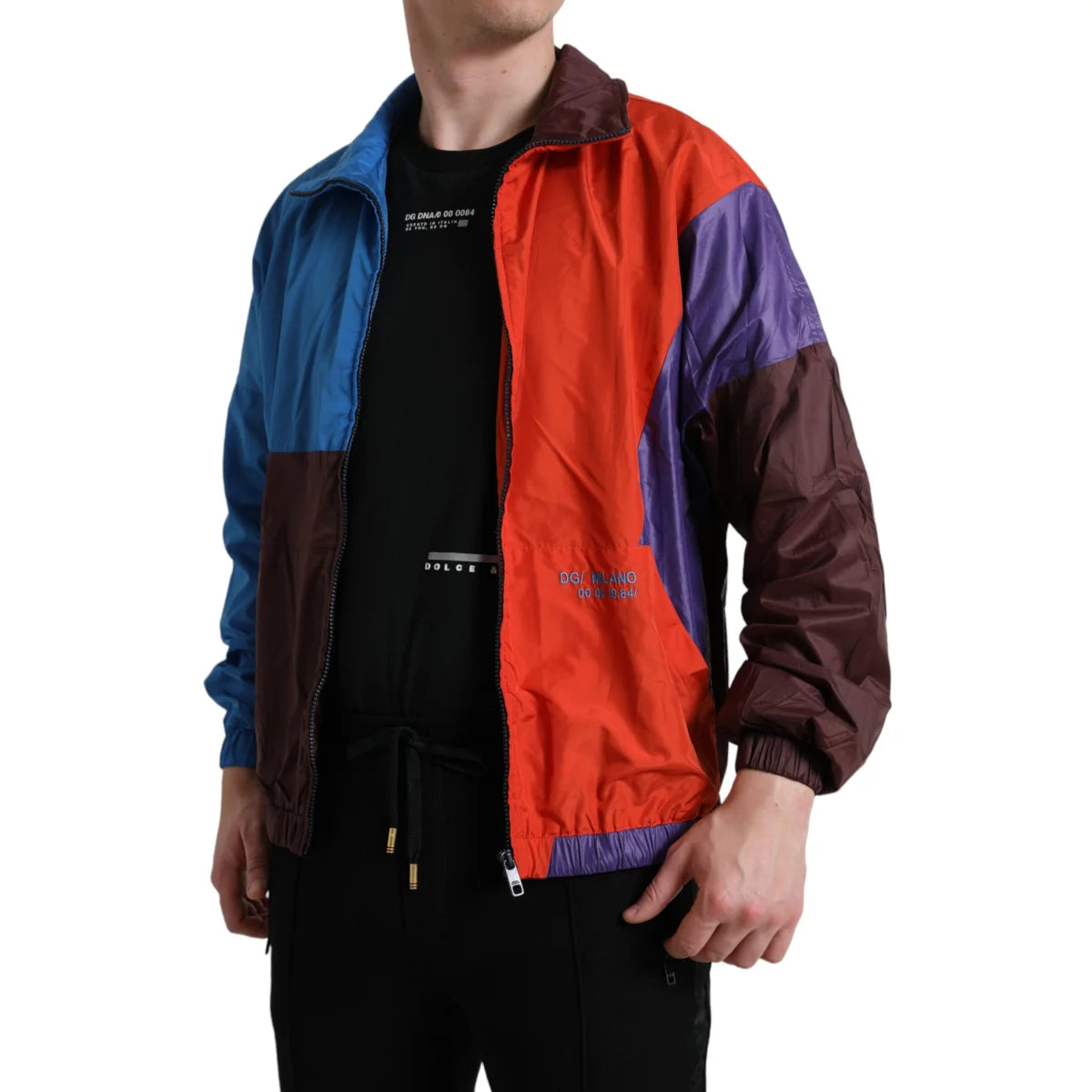 Stunning Gabbana Techno Fabric Windbreaker Jacket Dolce &