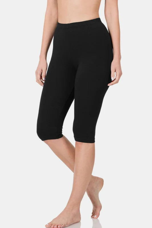 Stylish High Waist Capris for a Flattering Fit Clothing bottoms Trendsi