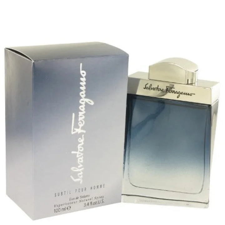 Subtil For Men Aquatic Citrus Fragrance Earthy Musk Essence Men’s Cologne Salvatore Ferragamo