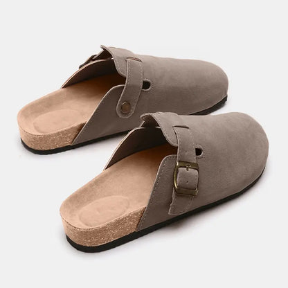 Stylish Suede Closed Toe Slides - Shop Now! Shoes Sneakers Trendsi