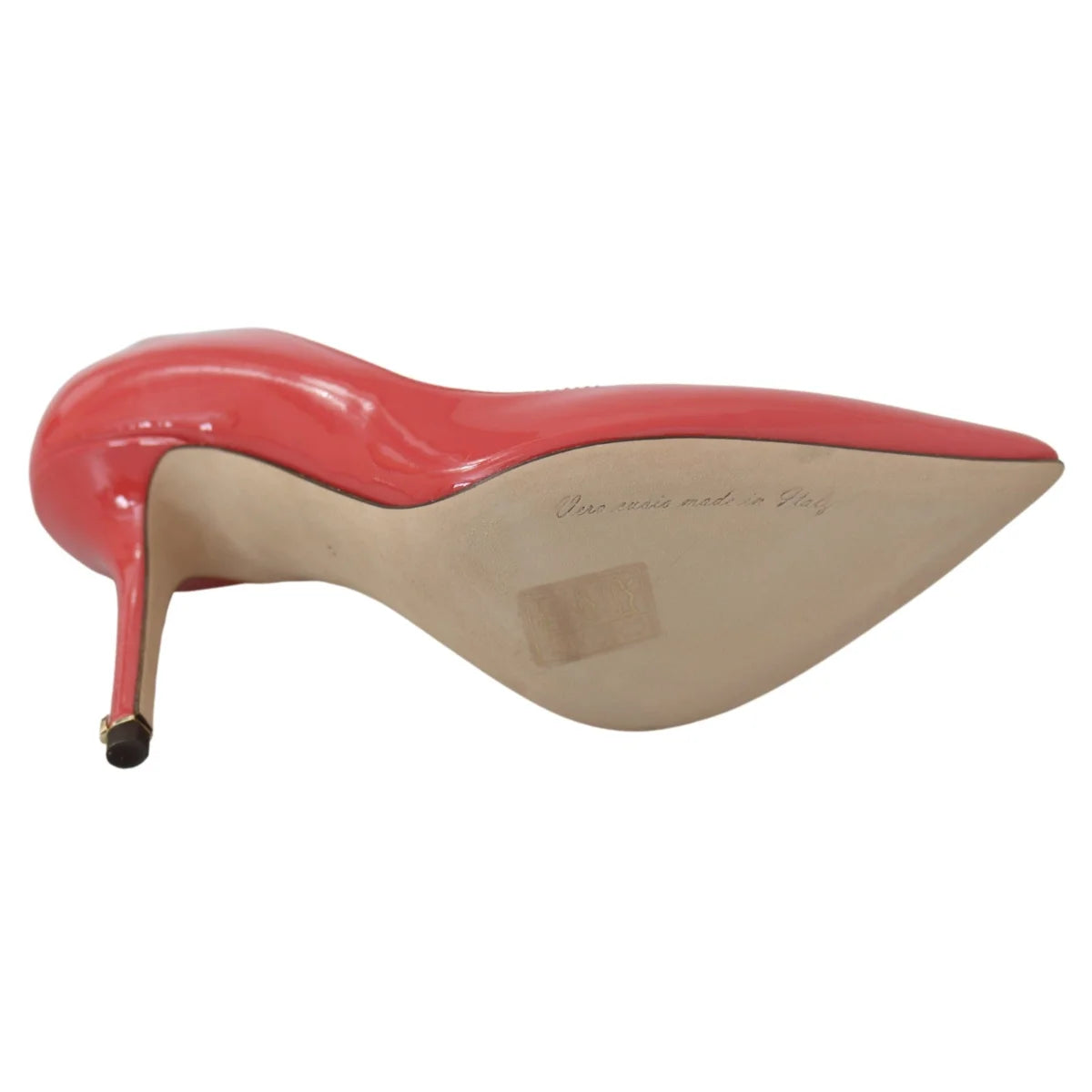 Sultry Dolce Gabbana Dark Pink Patent Leather Pumps &