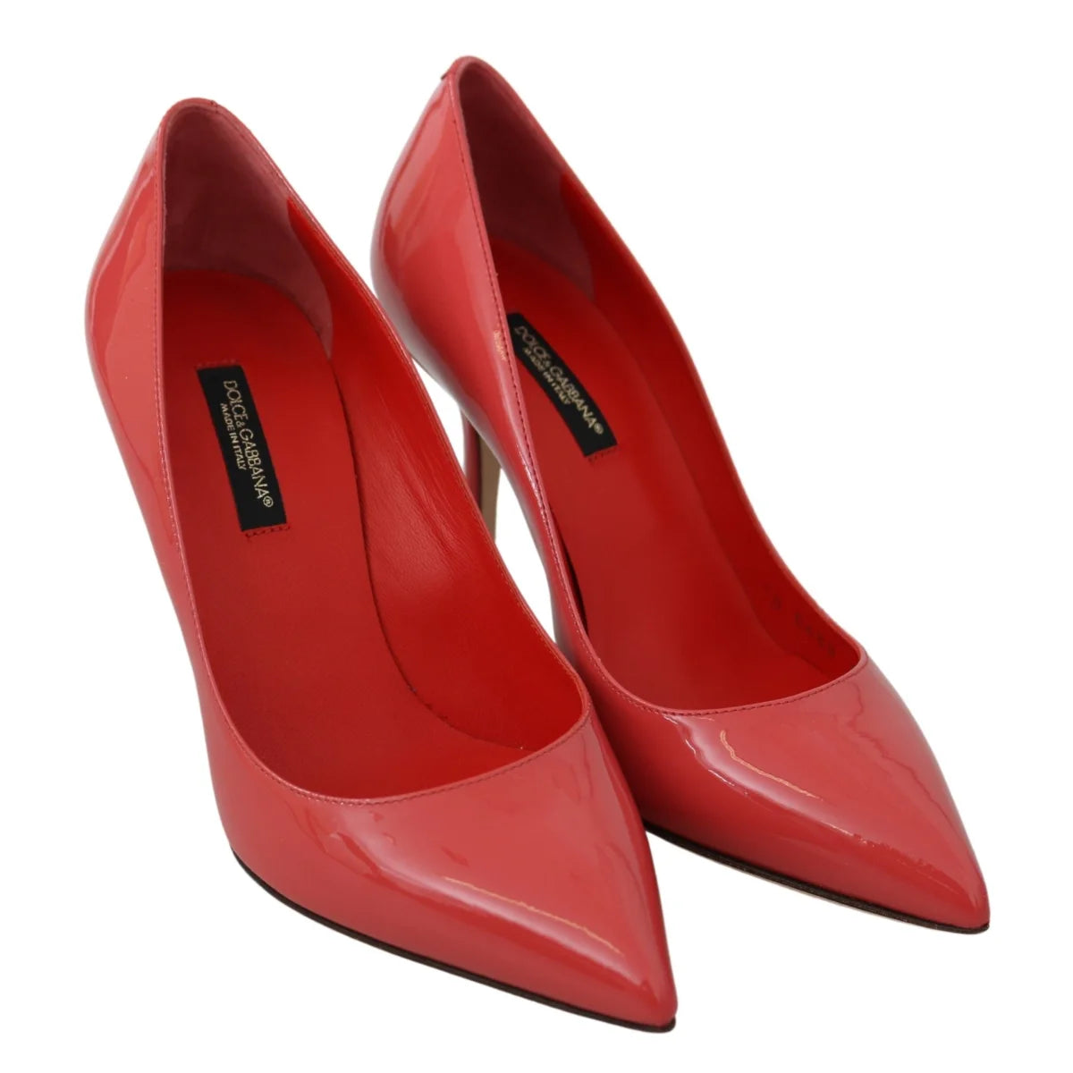 Sultry Dolce Gabbana Dark Pink Patent Leather Pumps &