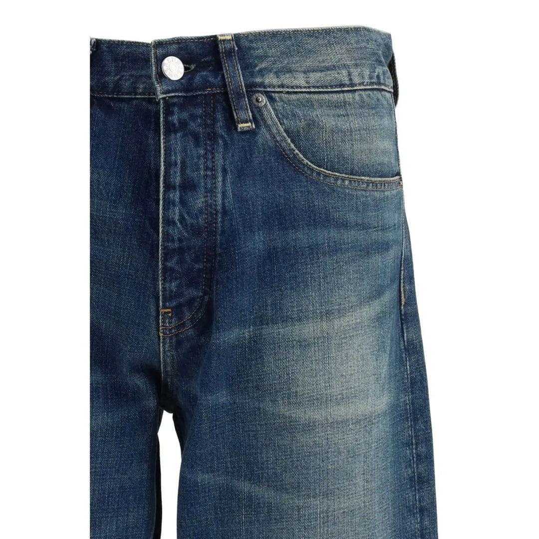 Sunflower Blue Cotton Relaxed Fit Jeans