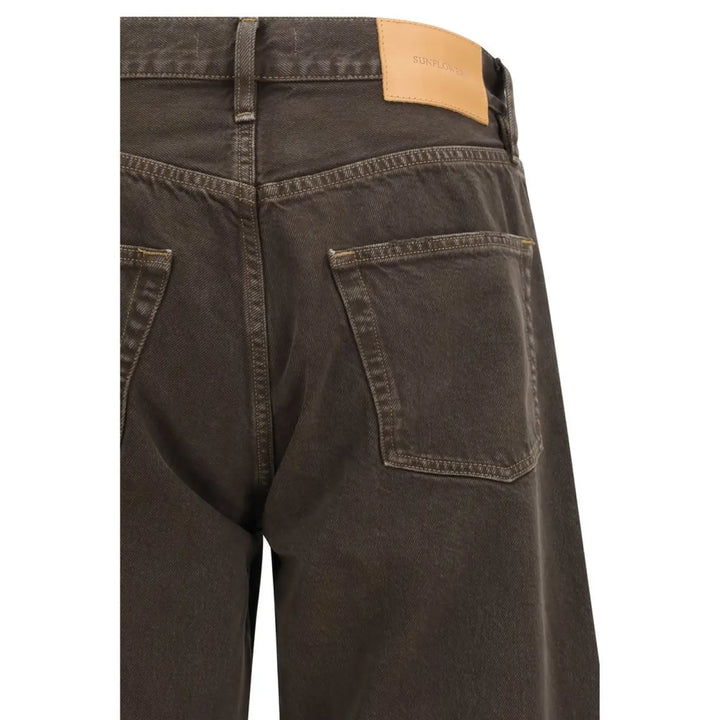 Sunflower Brown Cotton Relaxed Fit Jeans