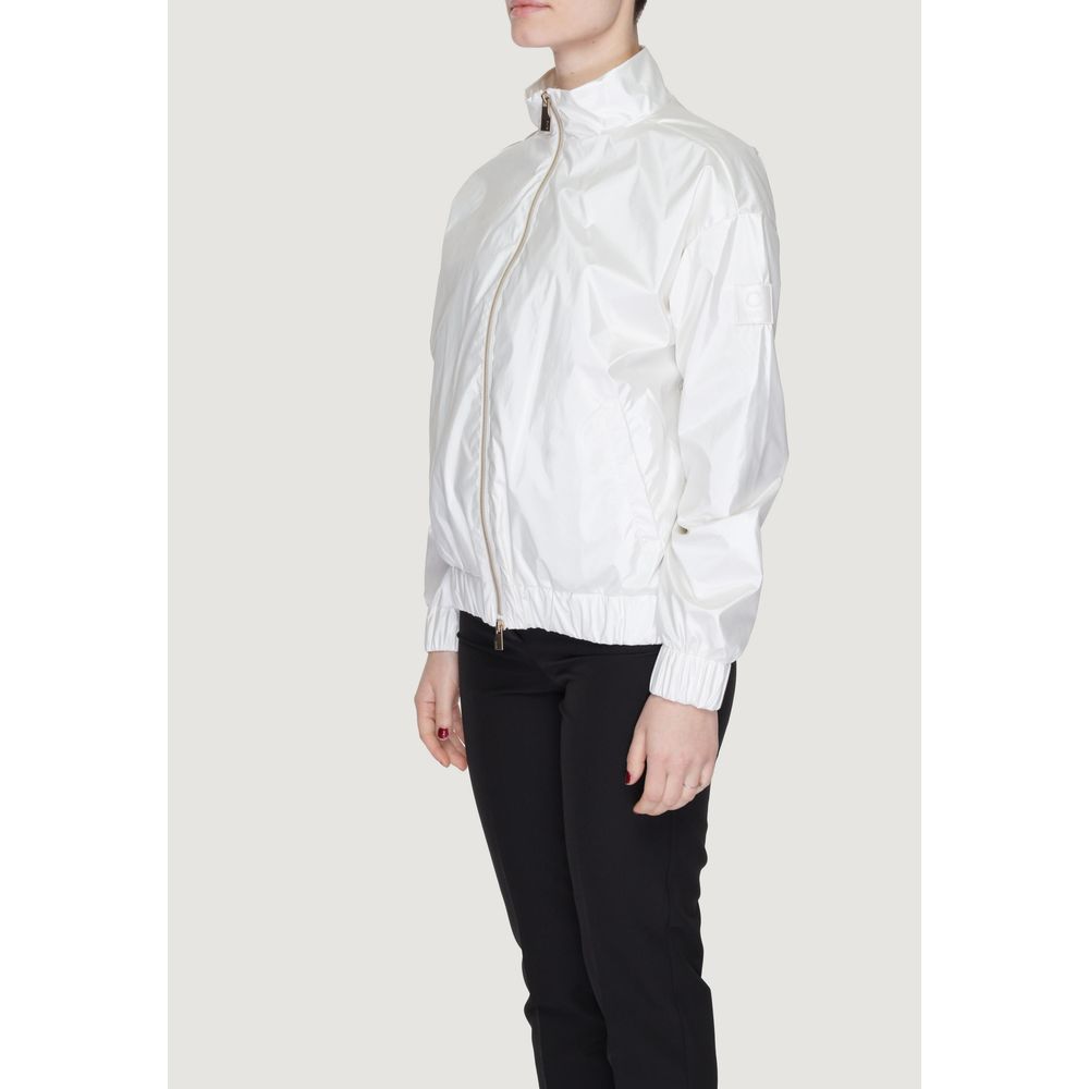 Suns Windbreakers - White Polyester Shell Jacket