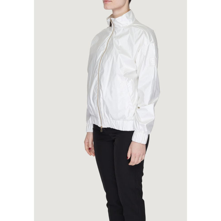 Suns Windbreakers - White Polyester Shell Jacket
