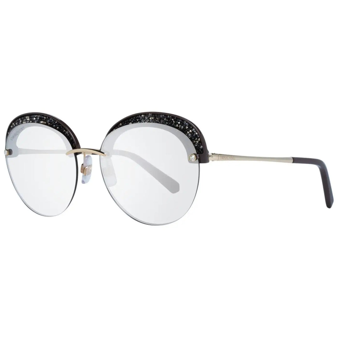 Swarovski Gold Metal &amp; Plastic Sunglasses