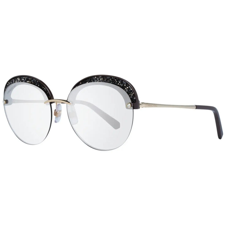 Swarovski Gold Metal &amp; Plastic Sunglasses