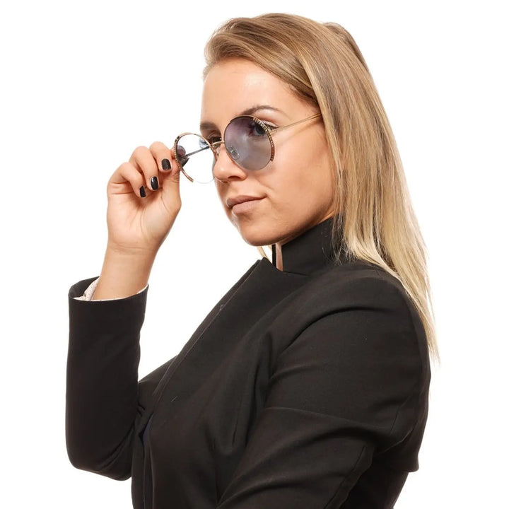 Swarovski Gold Metal Sunglasses