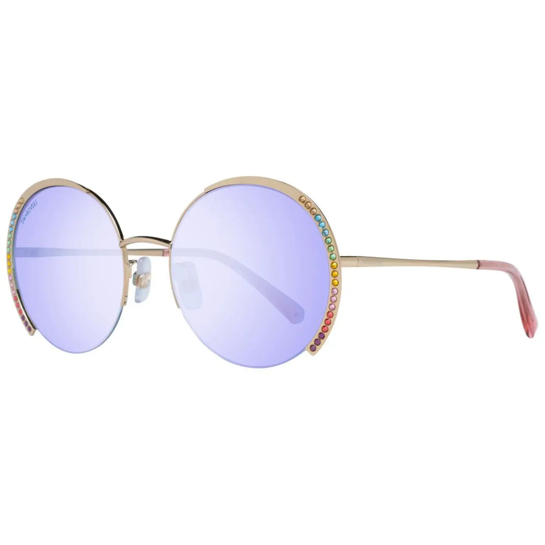 Swarovski Gold Metal Sunglasses