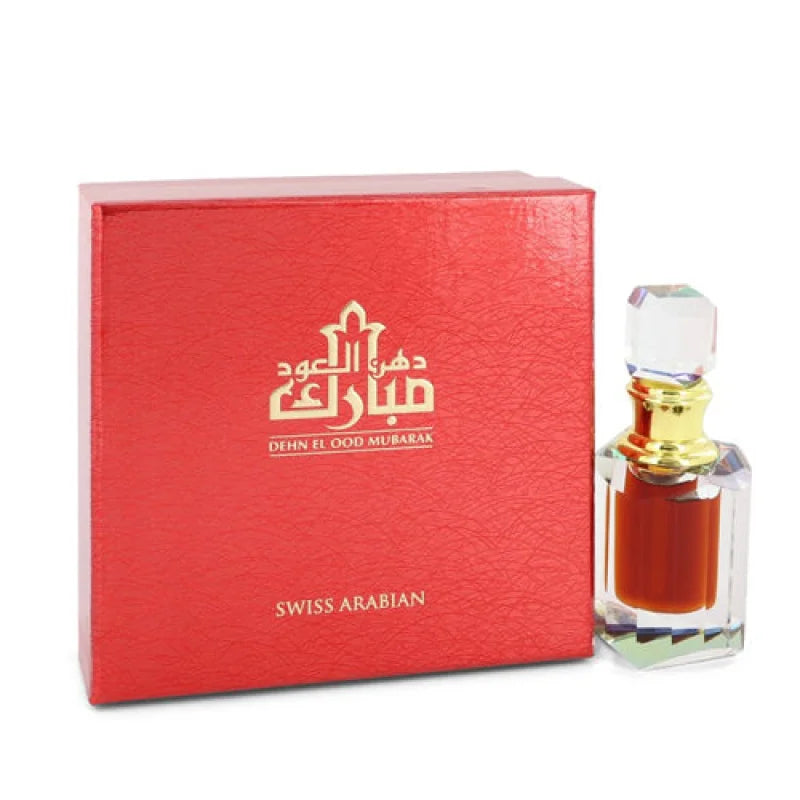 Swiss Arabian Dehn El Oud Mubarak Perfume Envelops with Sugar Leather Unisex Fragrance