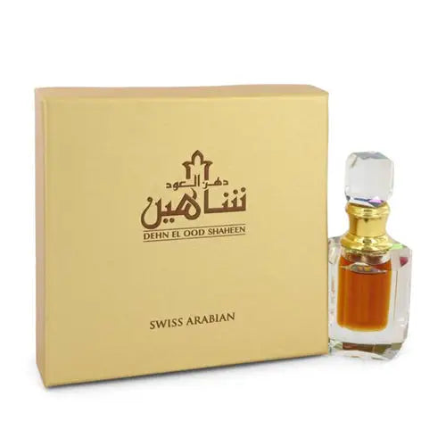 Sensual Dehn El Oud Shaheen Perfume with Earthy Woody Accords Unisex Fragrance Swiss Arabian