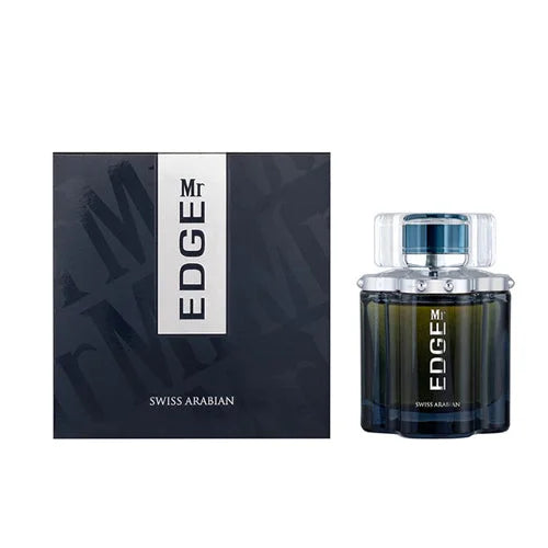 Swiss Arabian Mr. Edge Cologne Bold Woody Perfume for Men Men’s