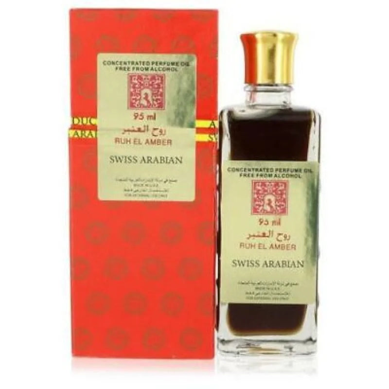 Swiss Arabian Ruh Amber Perfume Oil Radiant Citrus Floral Elixir Unisex Fragrance