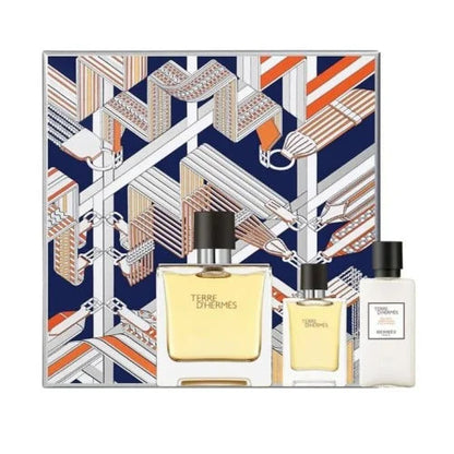 Terre d’Hermes Piece Gift Set for Men Eau De Toilette and Shower Gel Men’s Sets Hermes