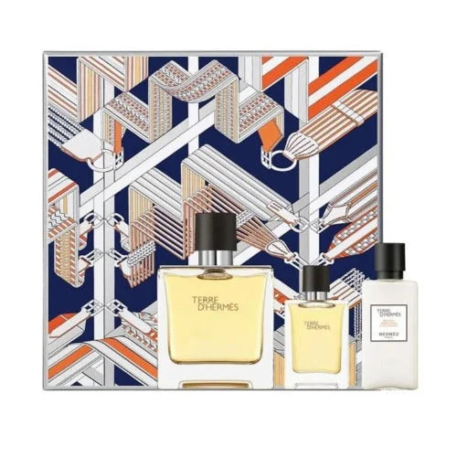 Terre d’Hermes Piece Gift Set for Men Eau De Toilette and Shower Gel Men’s Sets Hermes
