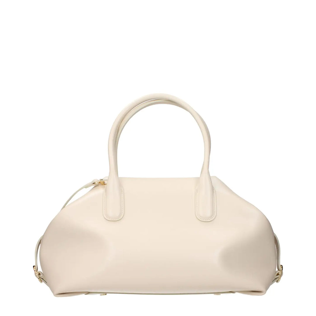Themoirè Beige Leather Handbag