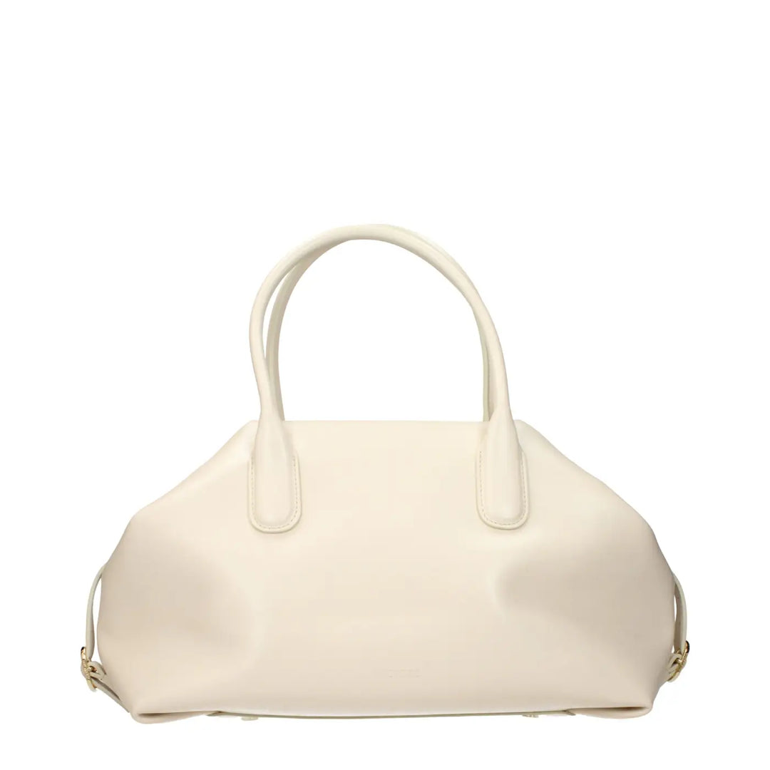 Themoirè Beige Leather Handbag