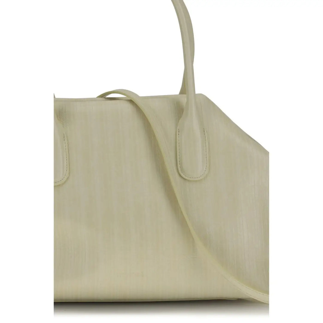 Themoirè Beige Polyethylene Shoulder Bag