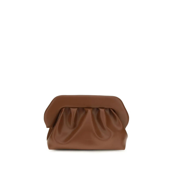 Themoirè Brown Vegan Leather Handbag