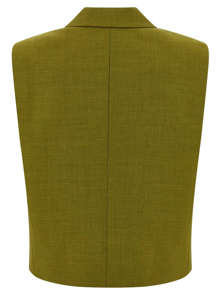Theory Bicolor Polyester Sleeveless Jacket