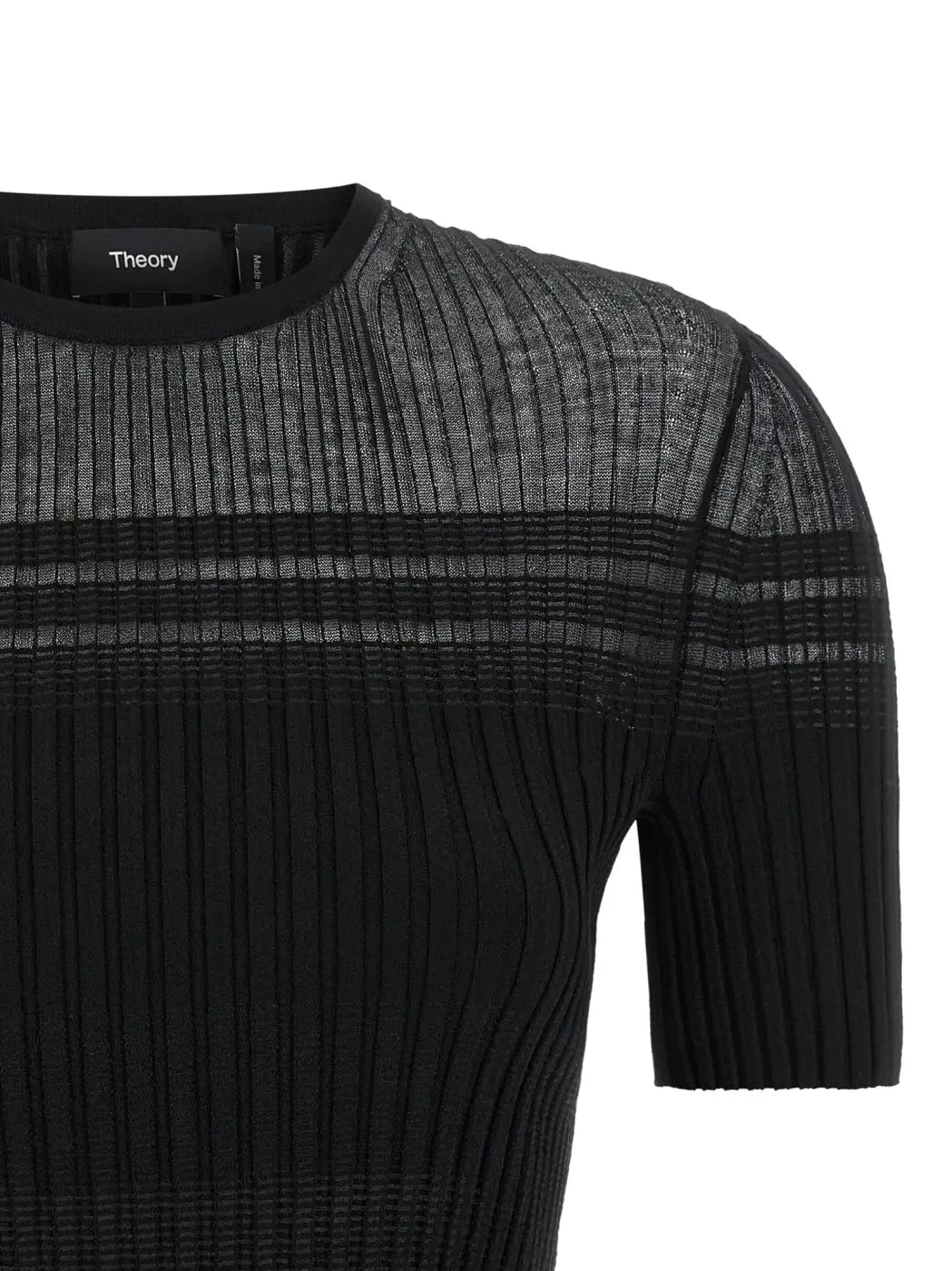 Theory Black Viscose T-shirt