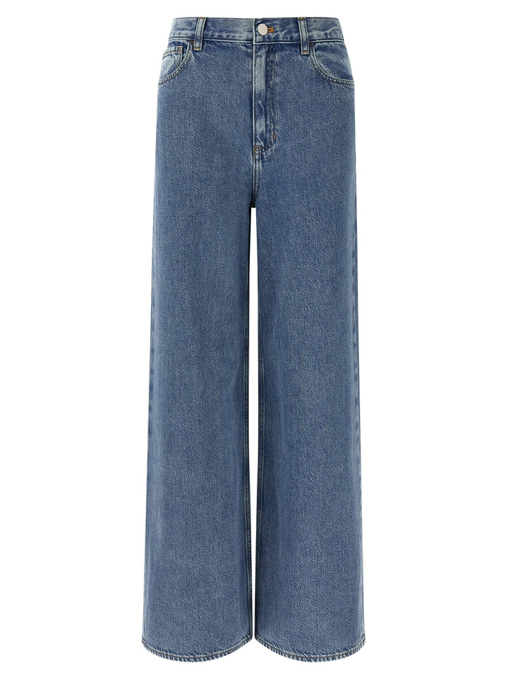 Theory Blue Cotton High-waisted Jean