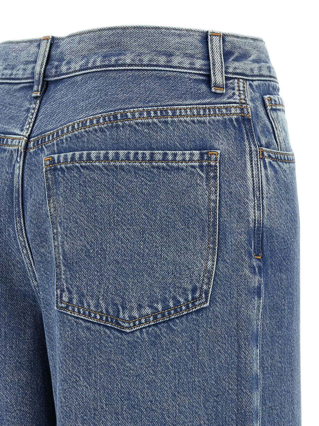 Theory Blue Cotton High-waisted Jean