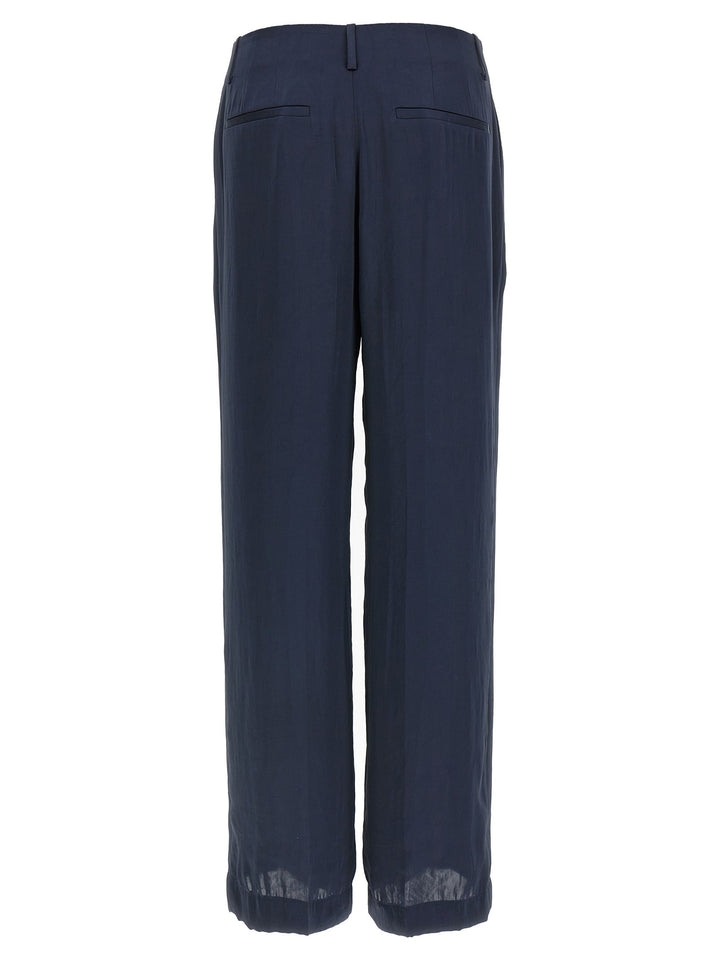 Theory Blue Polyester Casual Pants