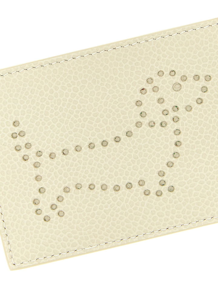 Thom Browne Beige Calfskin Cardholder