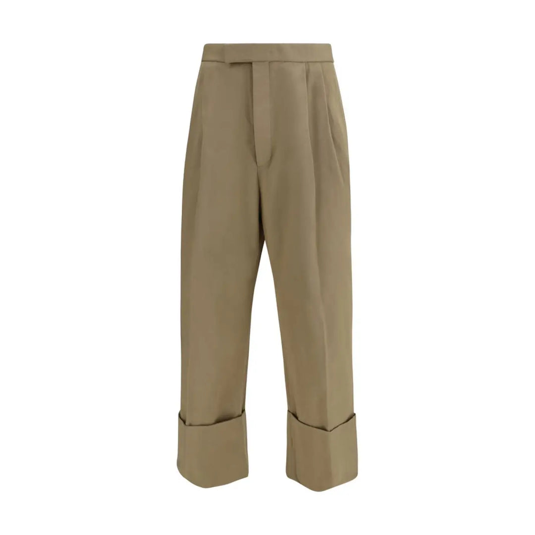 Thom Browne Beige Cotton Casual Pants