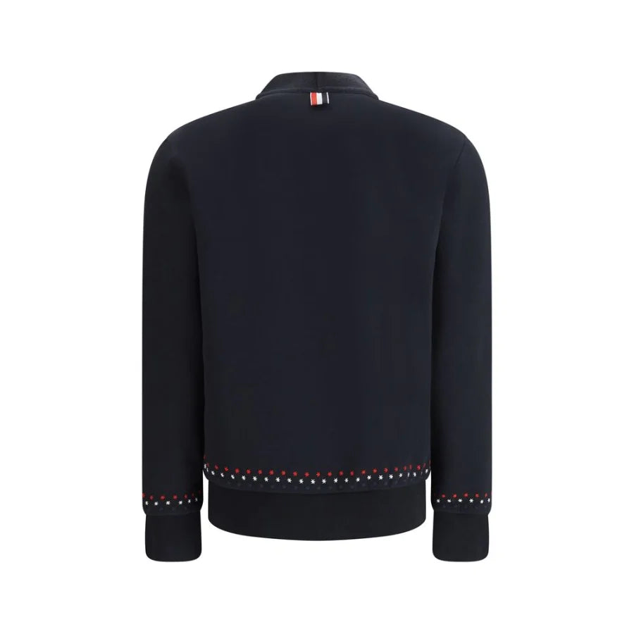 Thom Browne Black Cotton Cardigan