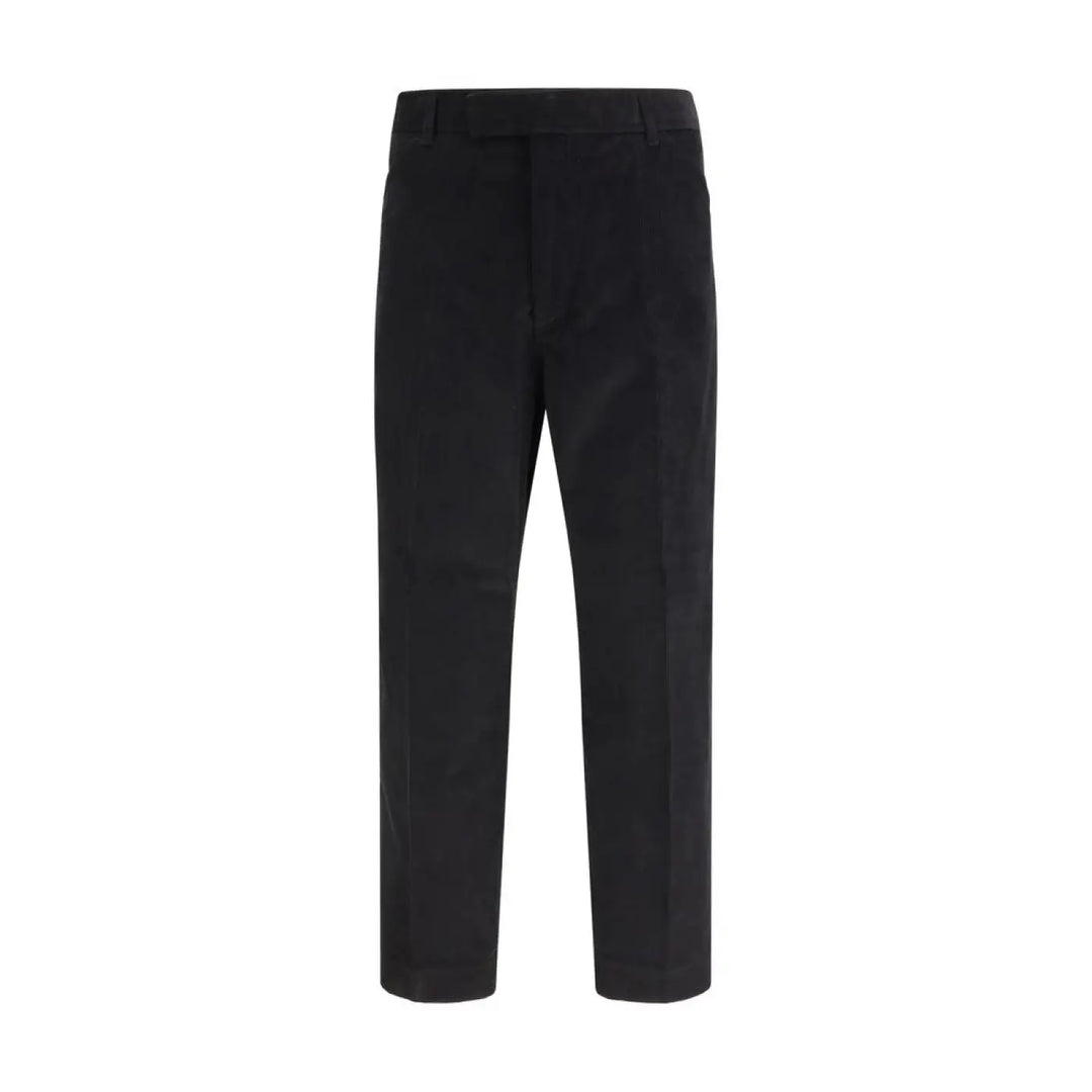 Thom Browne Black Cotton Chino Pants