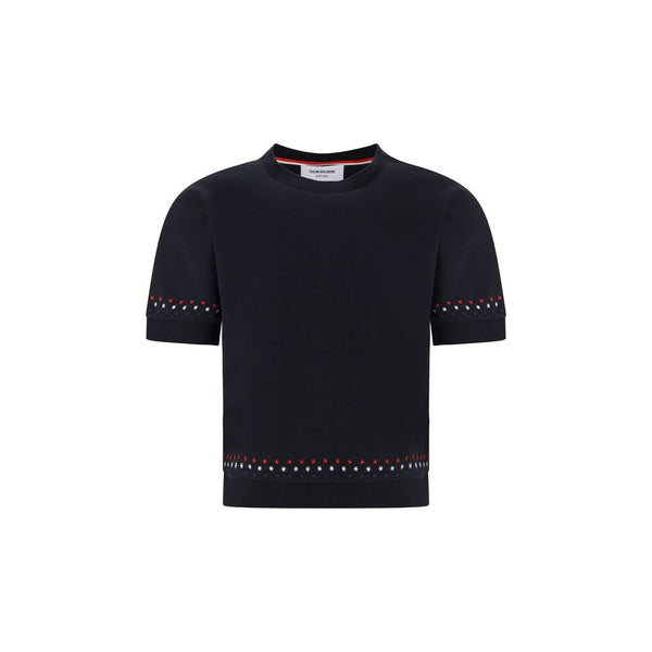 Thom Browne - Black Cotton T-Shirt