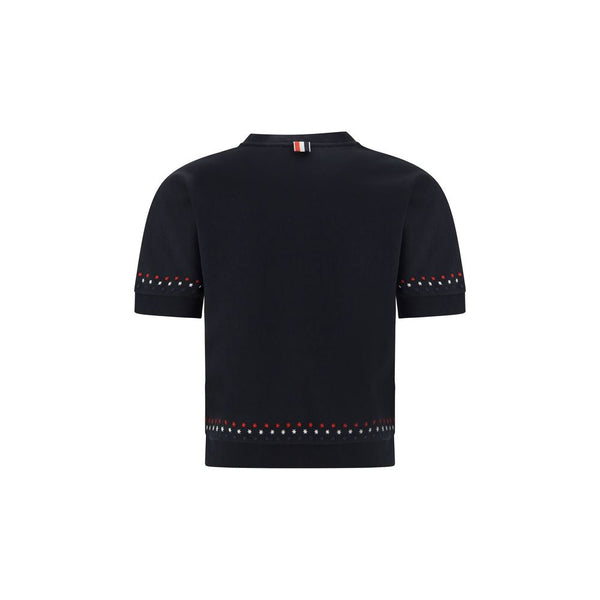 Thom Browne - Black Cotton T-Shirt