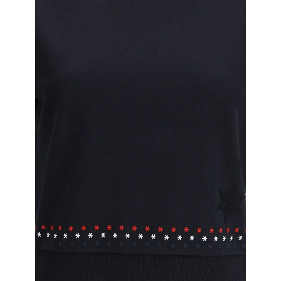 Thom Browne Black Cotton T-Shirt