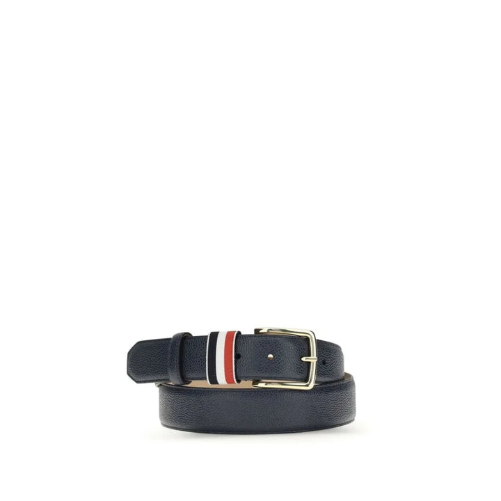 Thom Browne Blue Calf Leather Bos Taurus Regular Belt