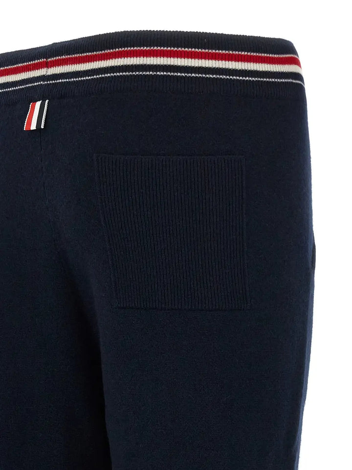 Thom Browne Blue Cashmere Joggers (workout Pants)