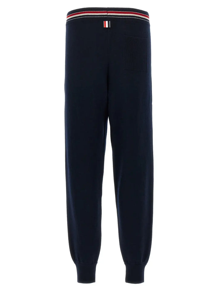 Thom Browne Blue Cashmere Joggers (workout Pants)
