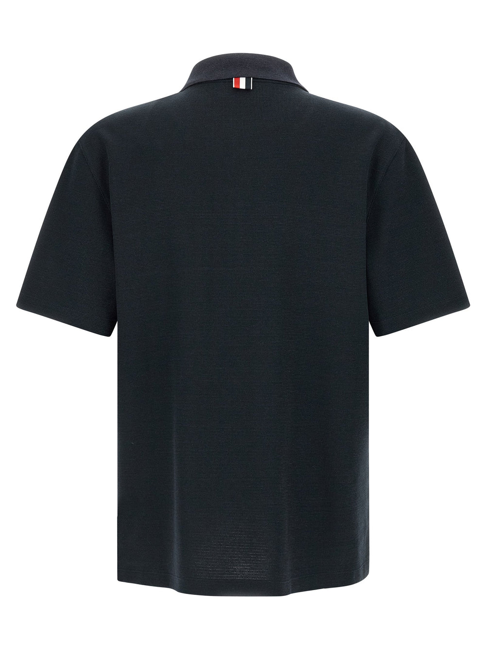 Thom Browne Blue Cotton Polo Shirt