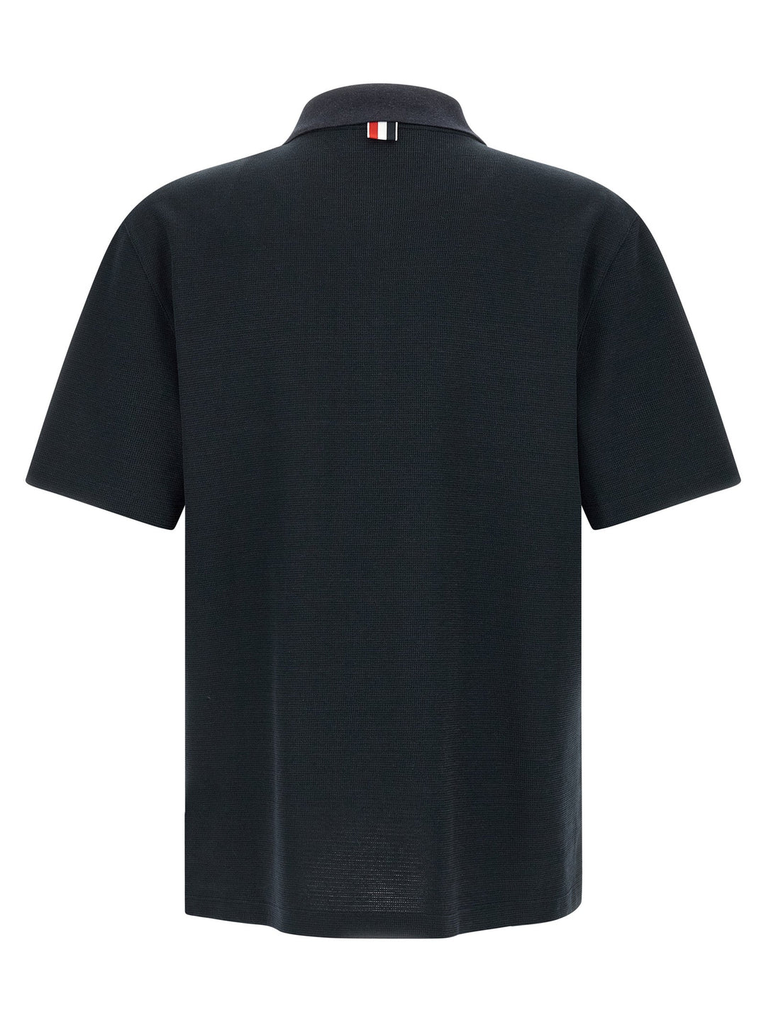Thom Browne Blue Cotton Polo Shirt