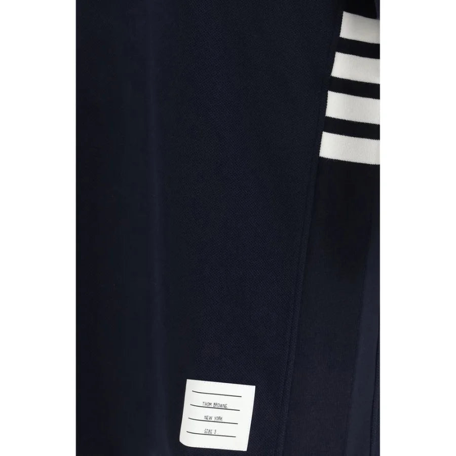 Thom Browne Blue Cotton Polo Shirt