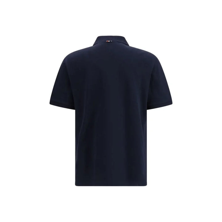 Thom Browne Blue Cotton Polo Shirt