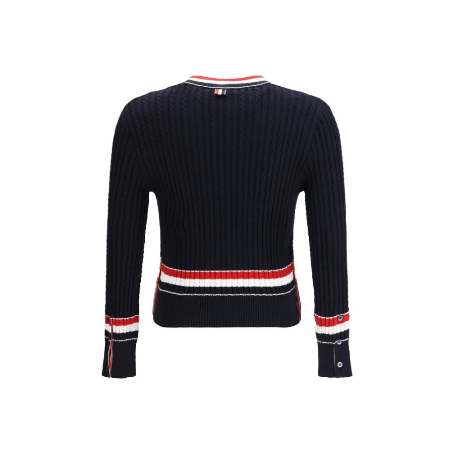 Thom Browne Blue Cotton Sweatshirt